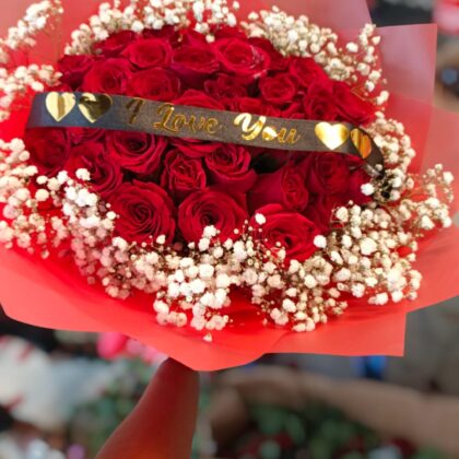 I Love You Red Bouquet