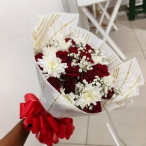 Reds with White Chrysanthemum touch